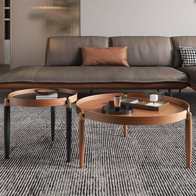 Megafurniture | Eclipse Faux Leather Nesting Coffee Table | Coffee Table
