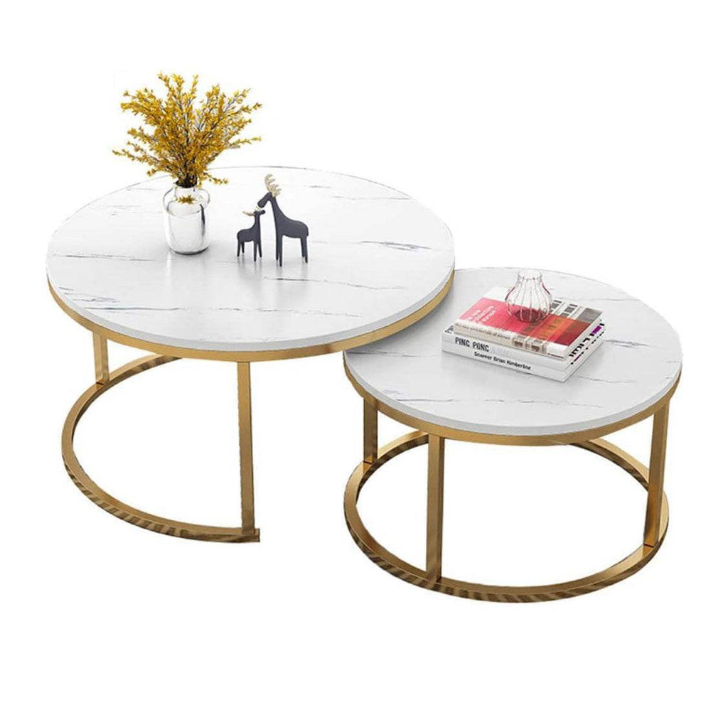 Megafurniture | Emmie I White Gloss Sintered Stone Coffee Table | Coffee Table
