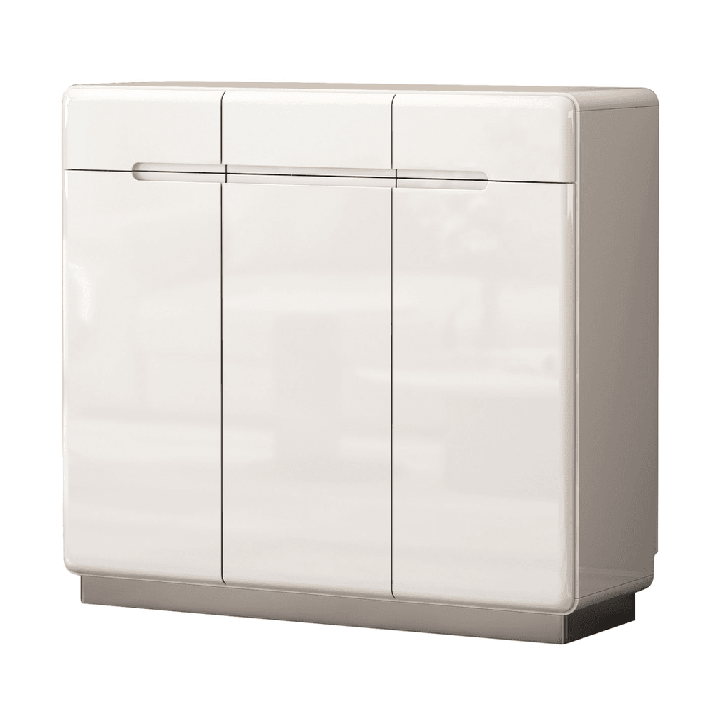 Megafurniture | Estrella 3 Door White Shoe Cabinet (100cm) | Shoe Cabinet