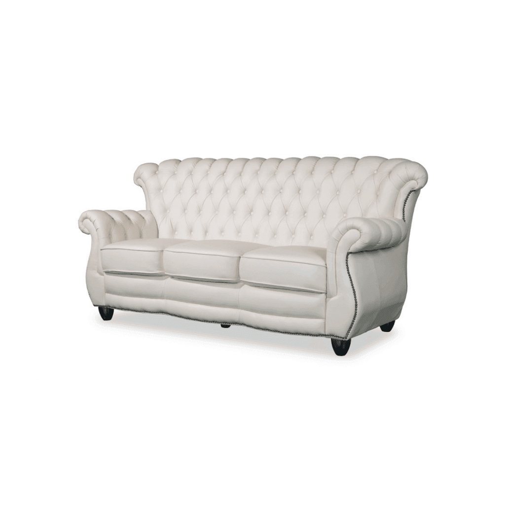 Fedora Chesterfield Highback Premium Leather Sofa