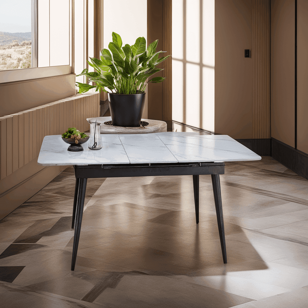 Megafurniture | Finlay Sintered Stone Extendable Dining Table | Dining Table