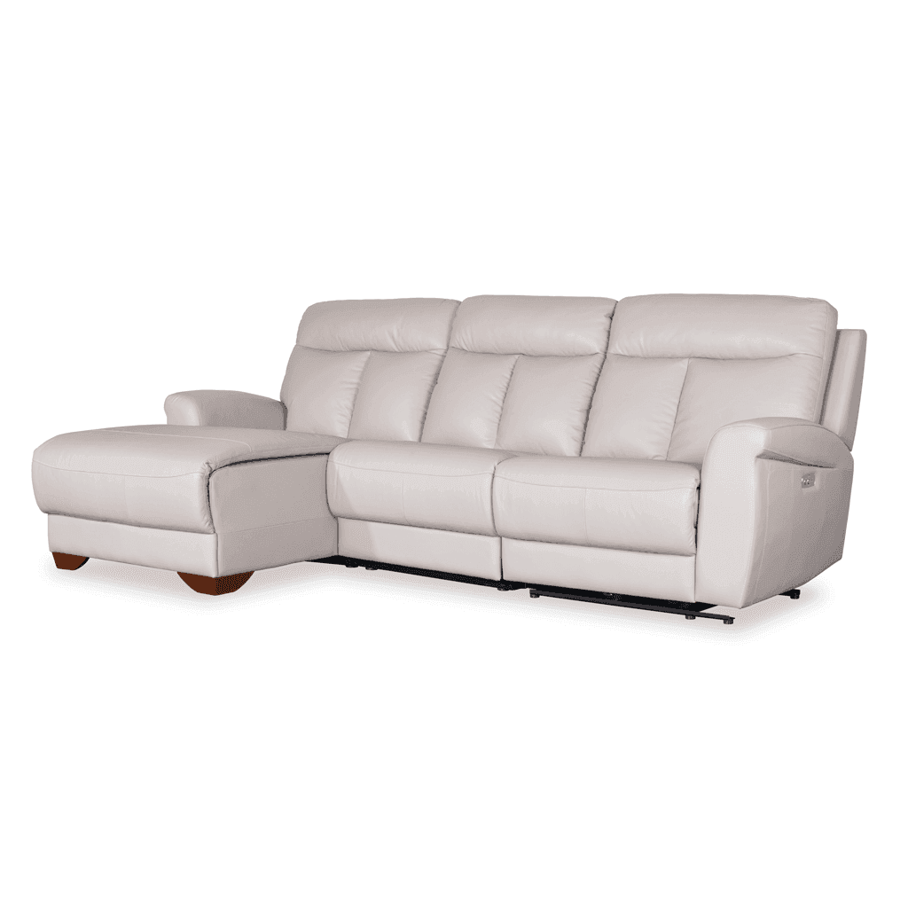 Finley L-Shaped Leather Recliner (Electric)