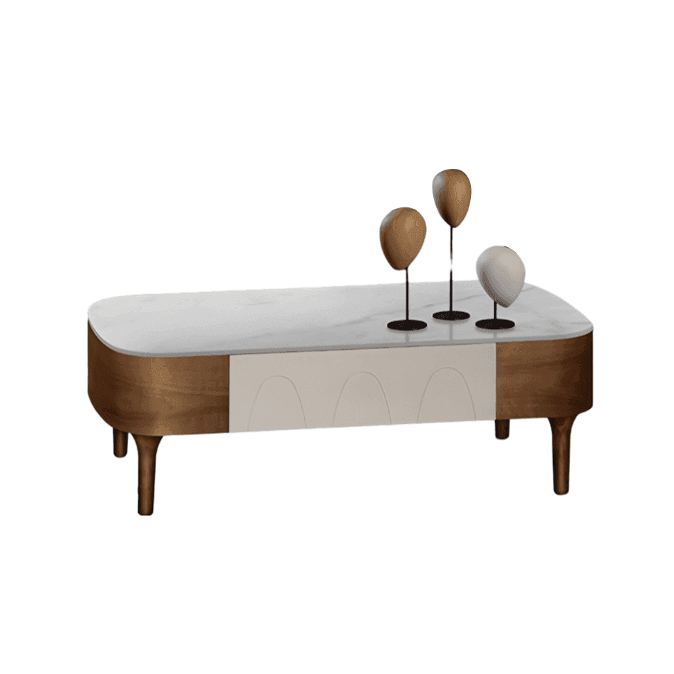 Megafurniture | Grant Coffee Table with Crystalised Stone Top | Coffee Table