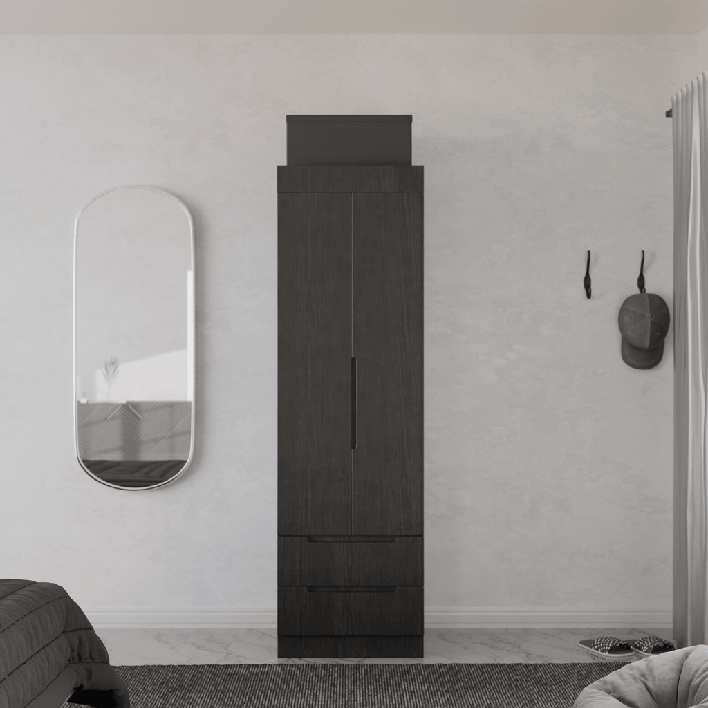 Megafurniture | Harris 2 Door Open Wardrobe | Open Door Wardrobe