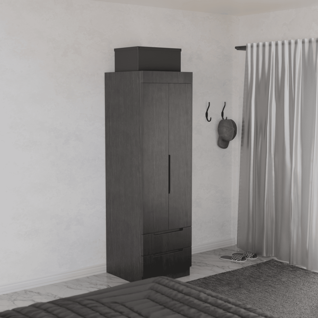 Megafurniture | Harris 2 Door Open Wardrobe | Open Door Wardrobe