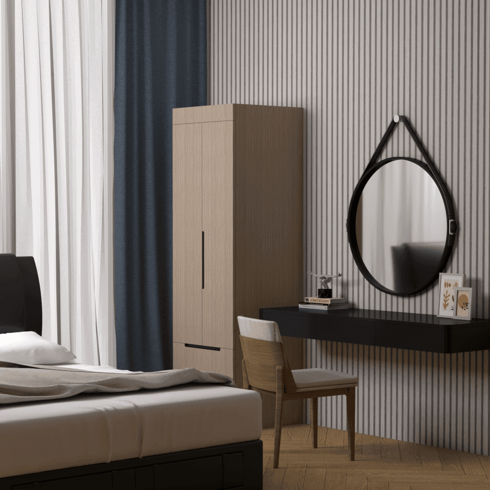 Megafurniture | Harris 2 Door Open Wardrobe | Open Door Wardrobe