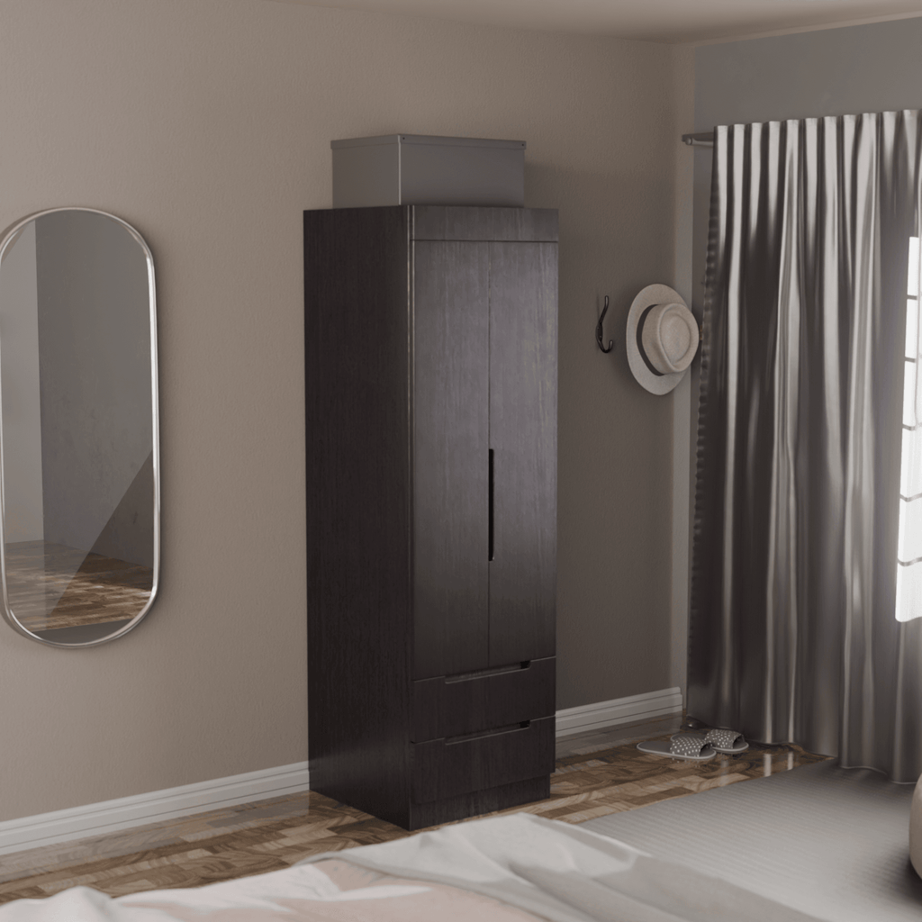 Megafurniture | Harris 2 Door Open Wardrobe | Open Door Wardrobe