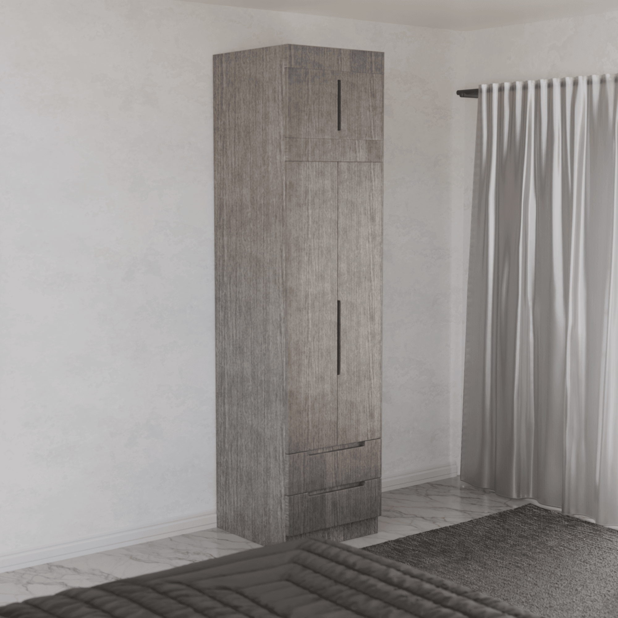 Harris 2 Door Open Wardrobe with Top