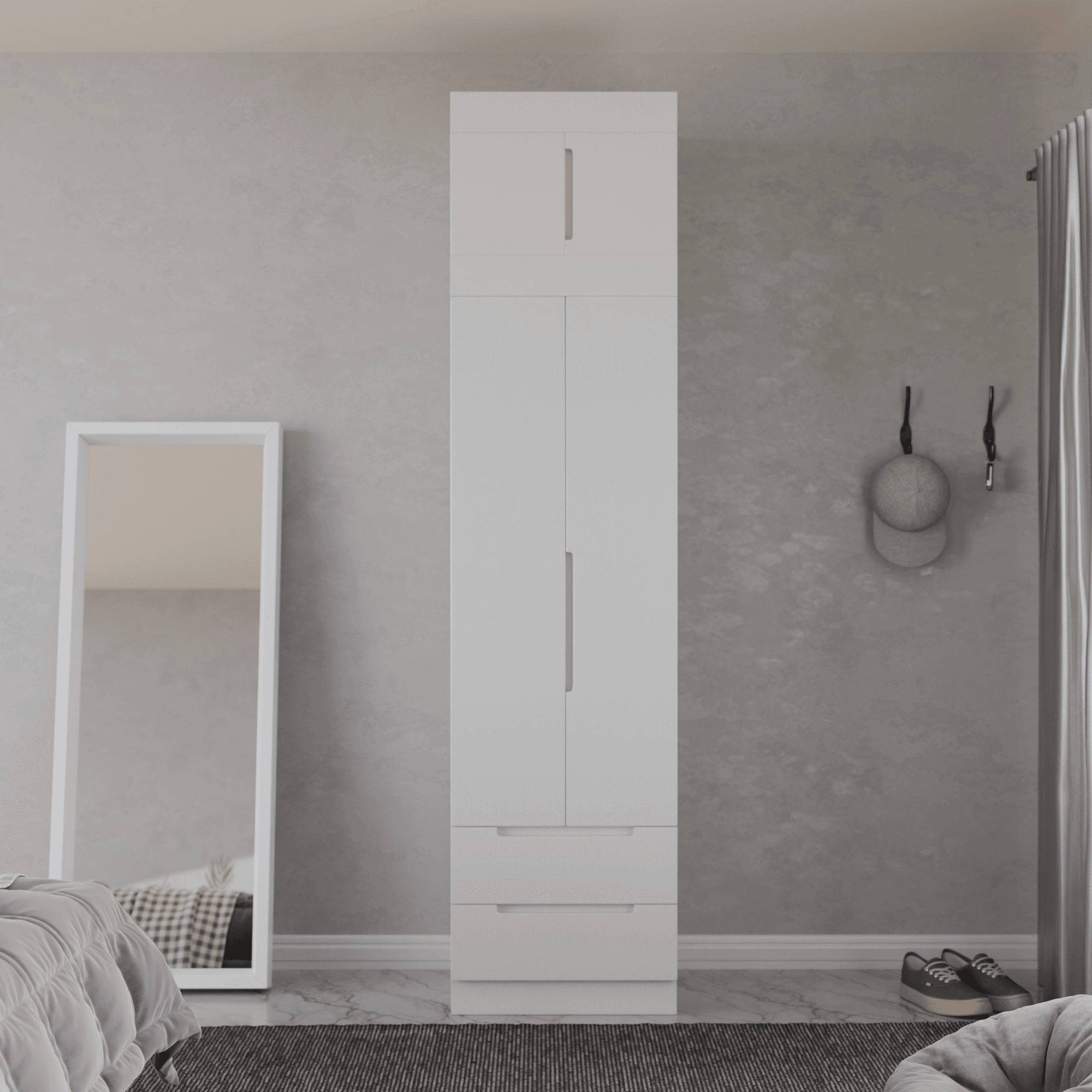 Harris 2 Door Open Wardrobe with Top