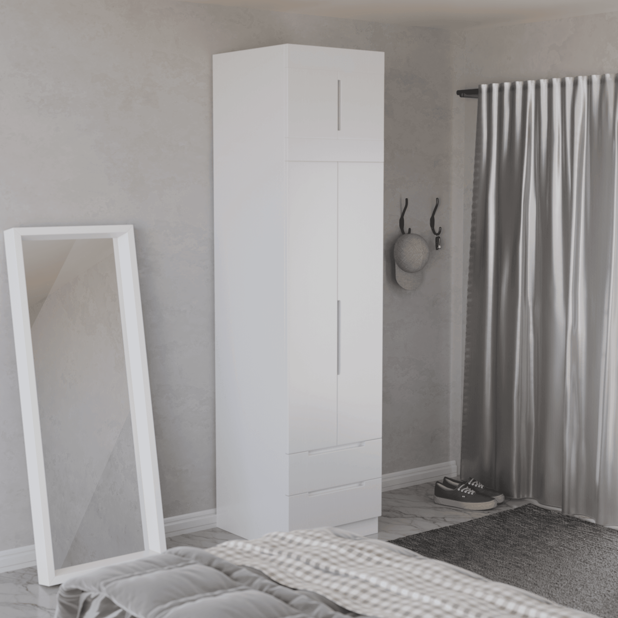 Harris 2 Door Open Wardrobe with Top