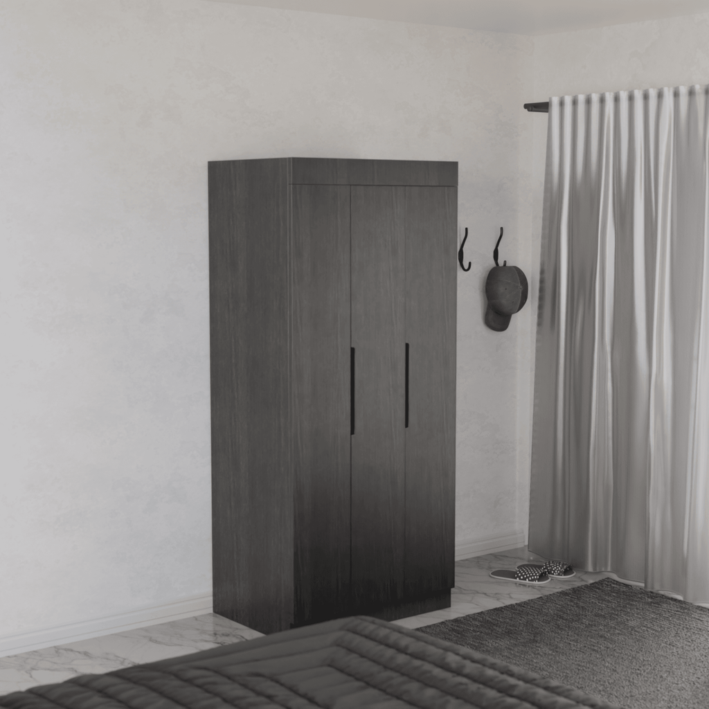 Megafurniture | Harris 3 Door Open Wardrobe | Open Door Wardrobe