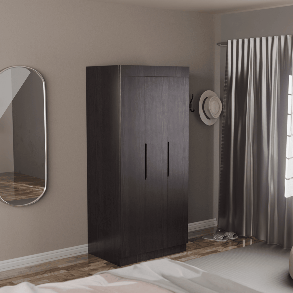 Megafurniture | Harris 3 Door Open Wardrobe | Open Door Wardrobe