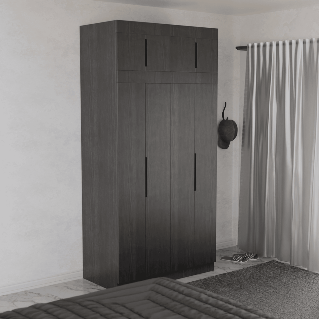 Harris 4 Door Open Wardrobe with Top