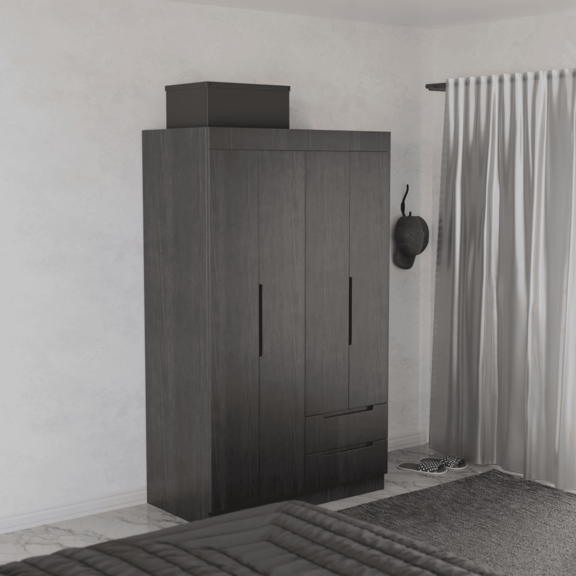 Harrison 4 Door Open Wardrobe