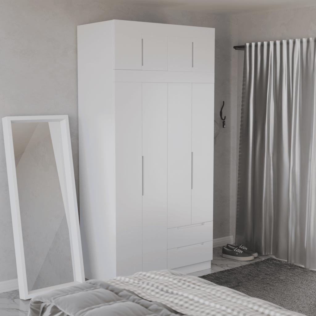Harrison 4 Door Open Wardrobe with Top