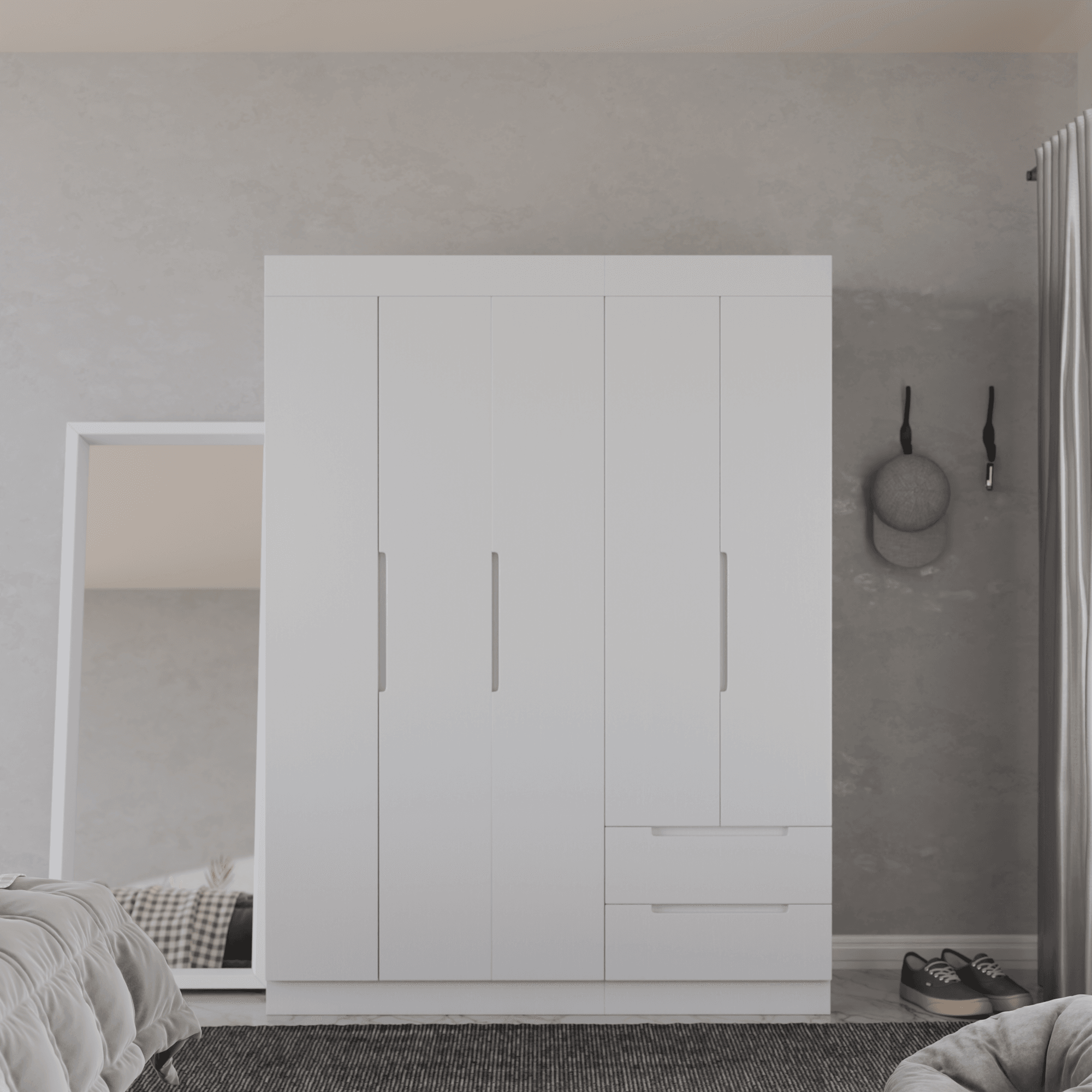 Harrison 5 Door Open Wardrobe