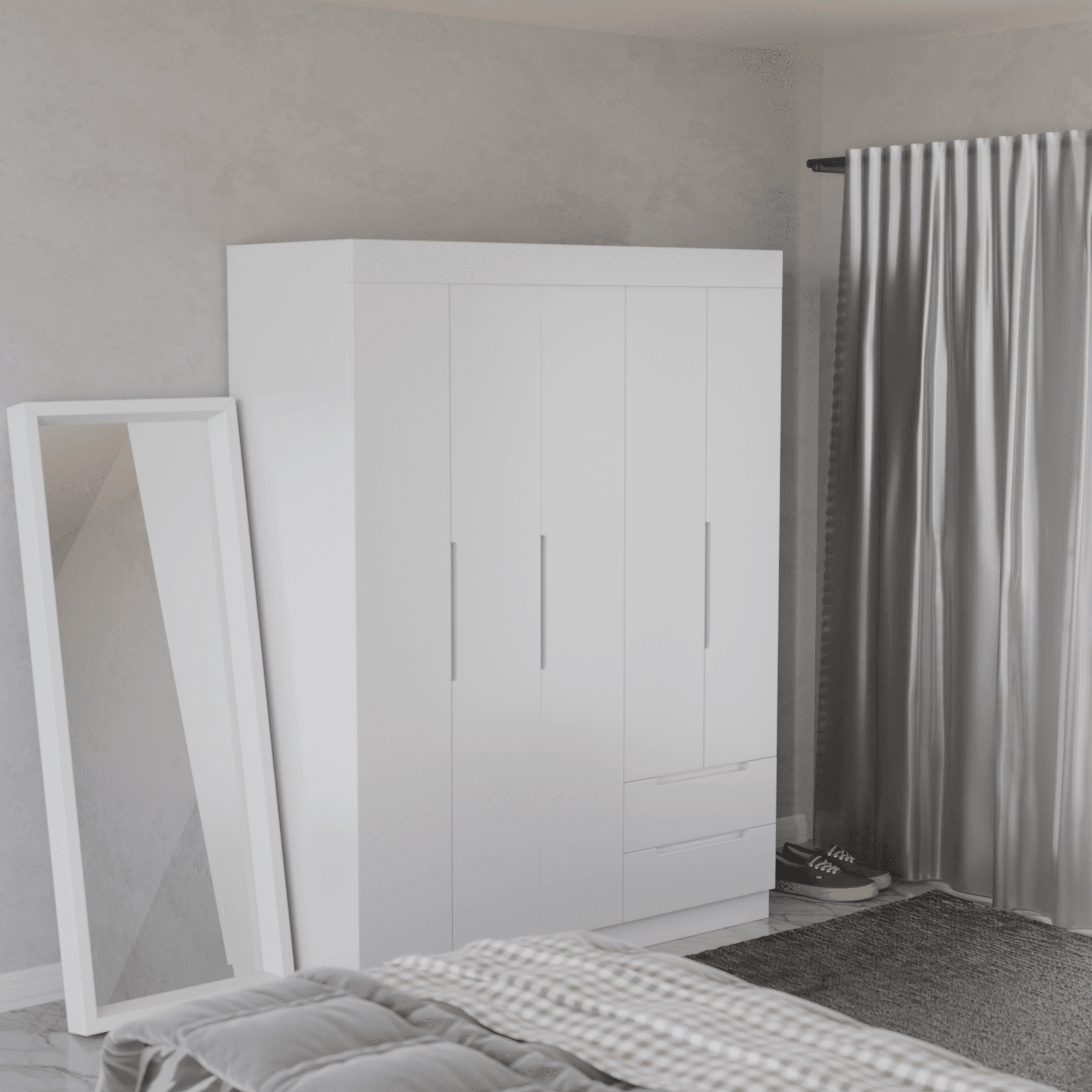 Harrison 5 Door Open Wardrobe