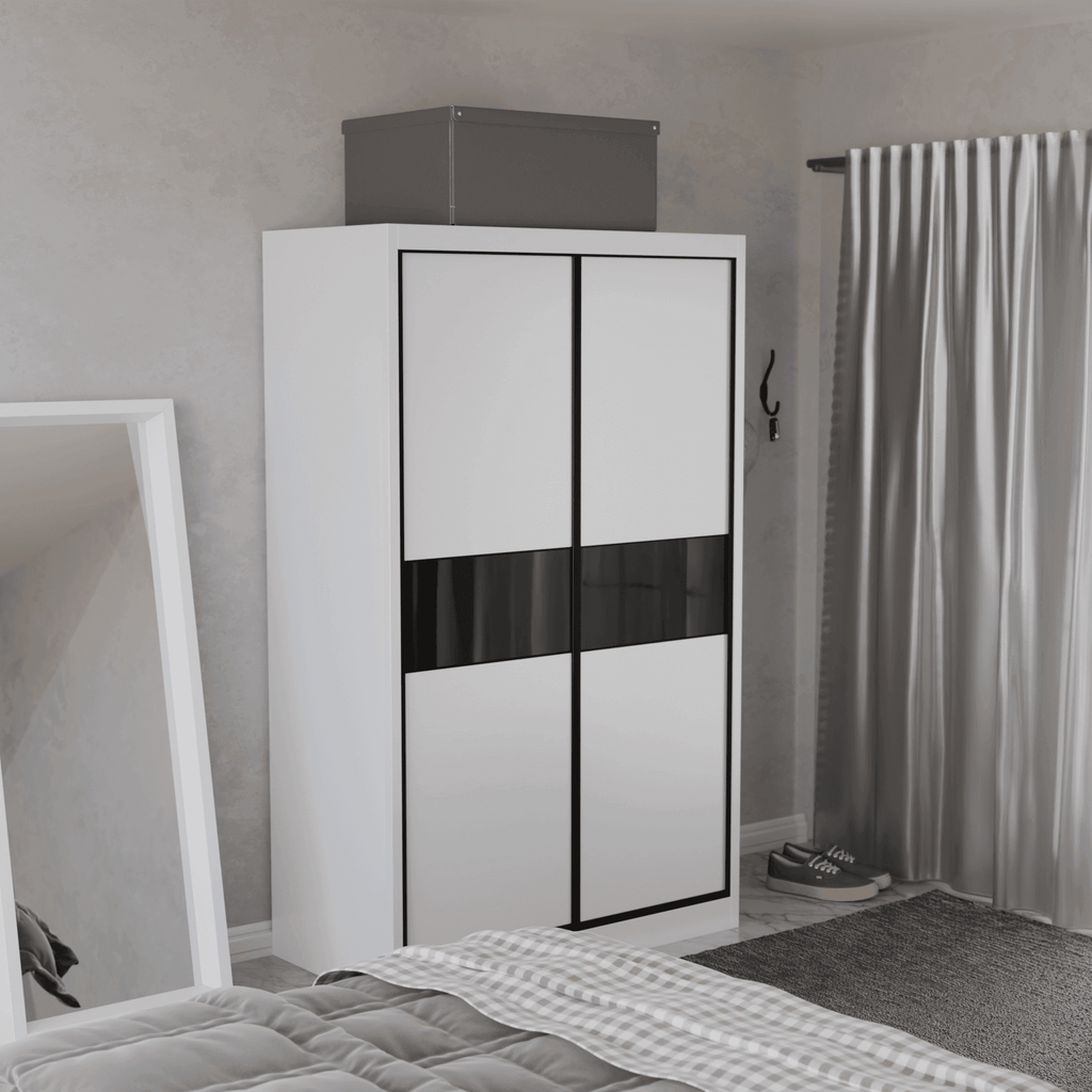 Helene Modular Wardrobe (Black Glass)