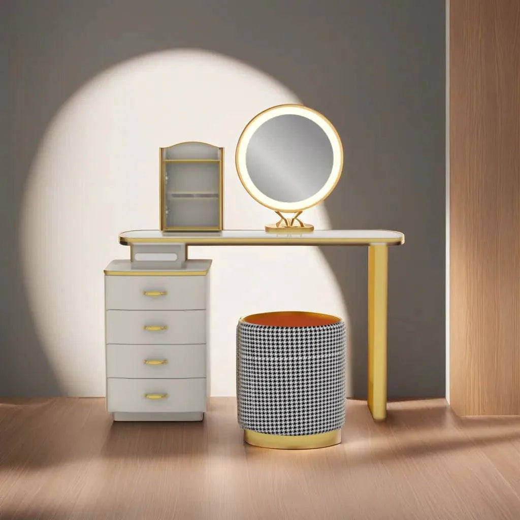 Megafurniture | Isolde Extendable Dressing Table with Sintered Stone Top | Dressing Table