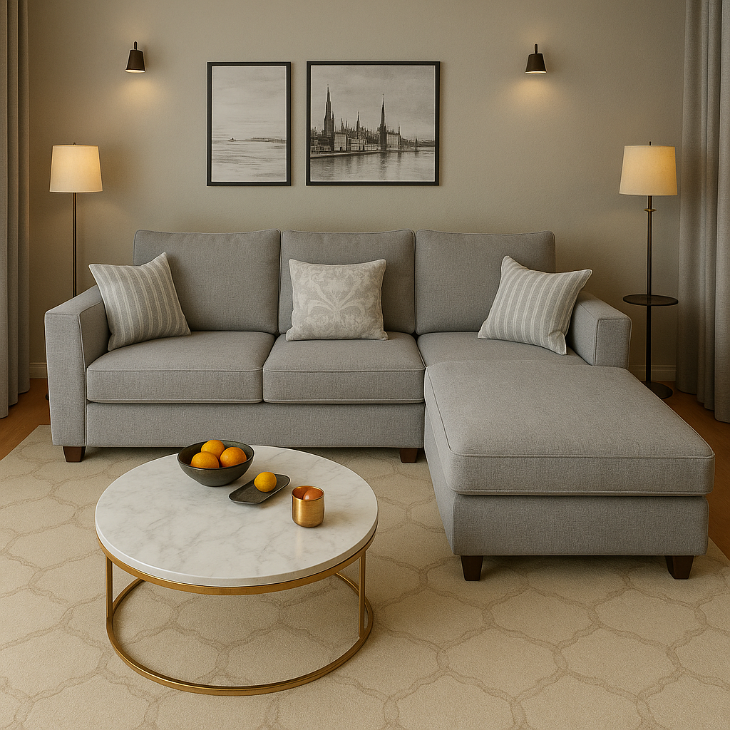 Jasper Fabric Sectional Sofa