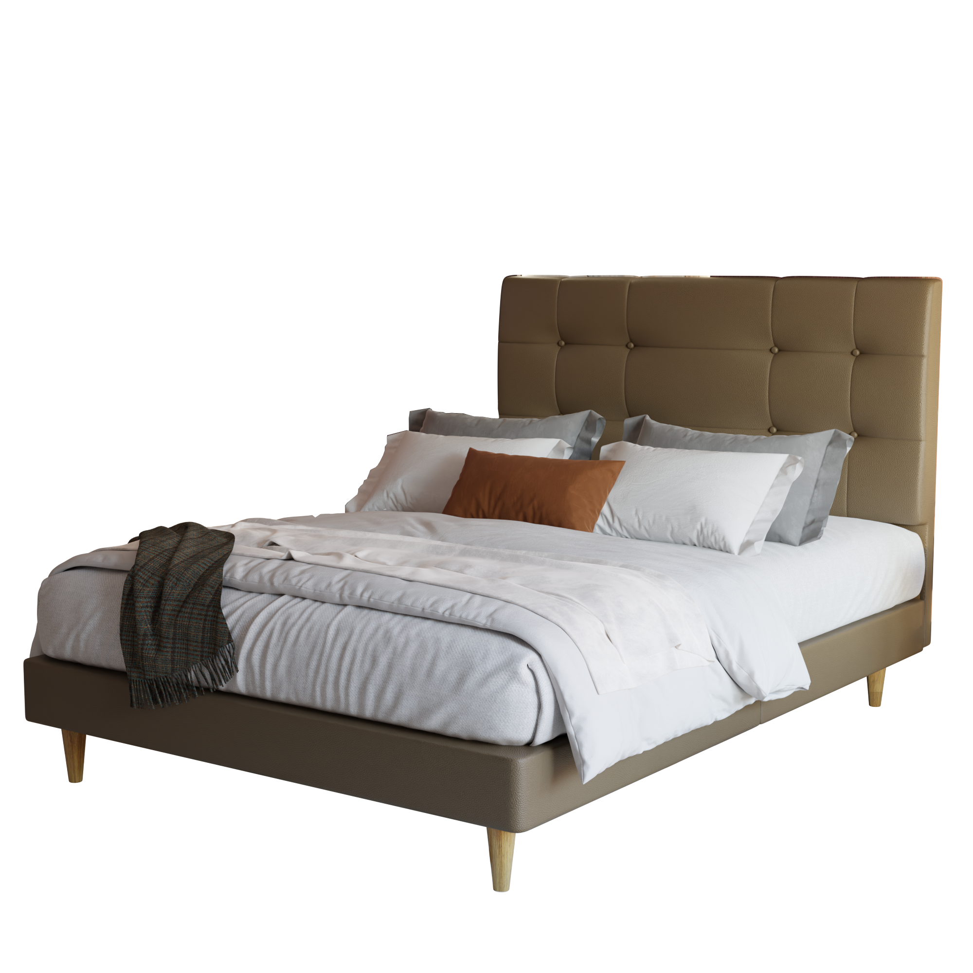 Jaxon Faux Leather Bed Frame