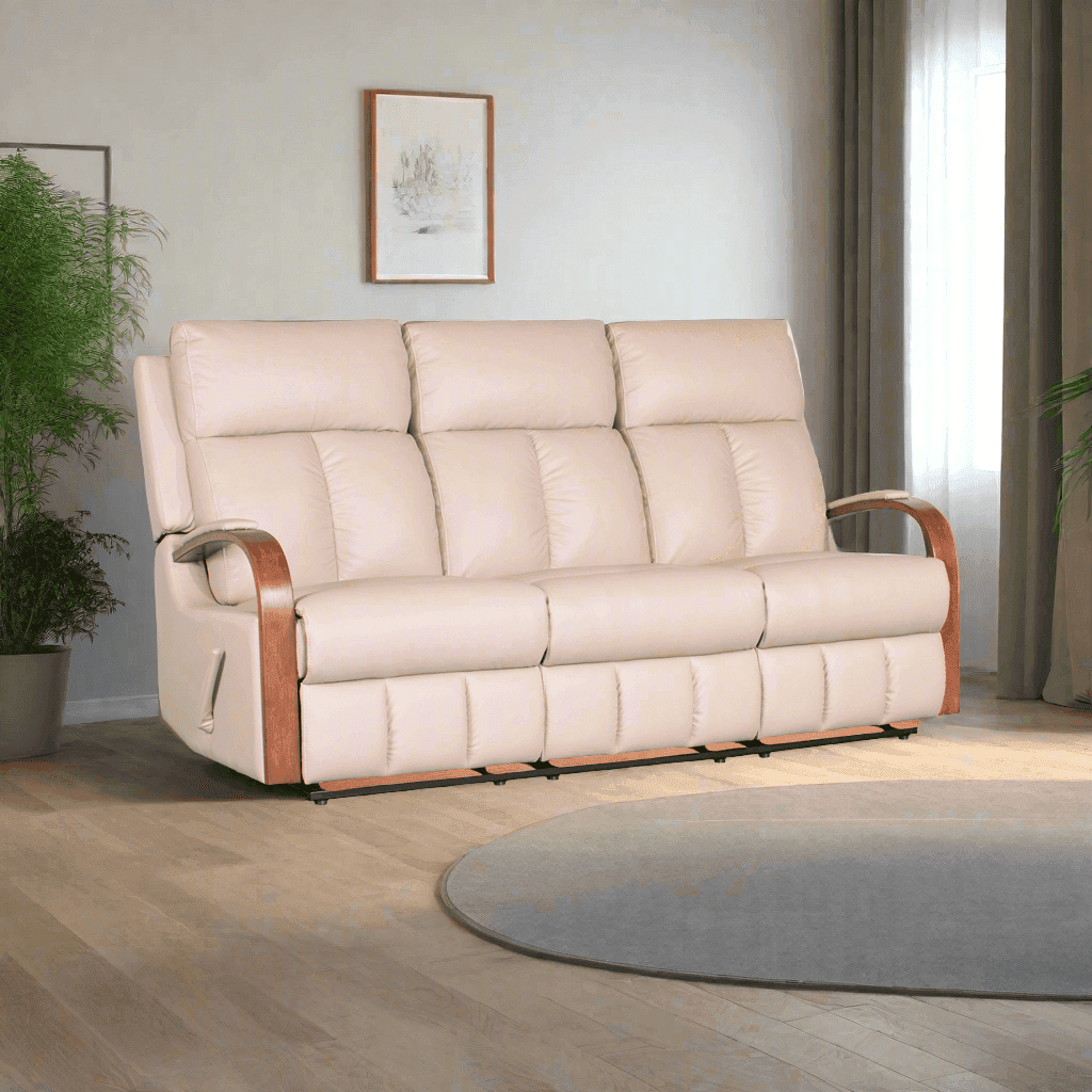 Leesa Genuine Leather Recliner Sofa