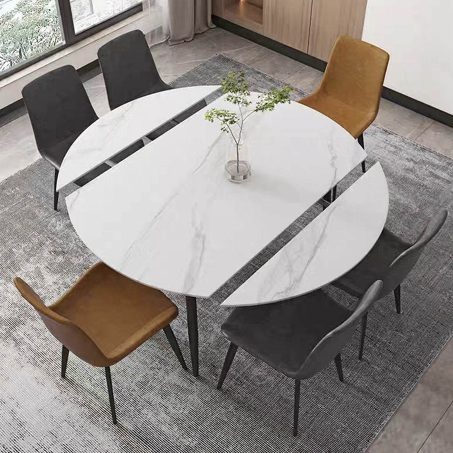 Megafurniture | Mandalay Sintered Stone Extendable Dining Table | Dining Table