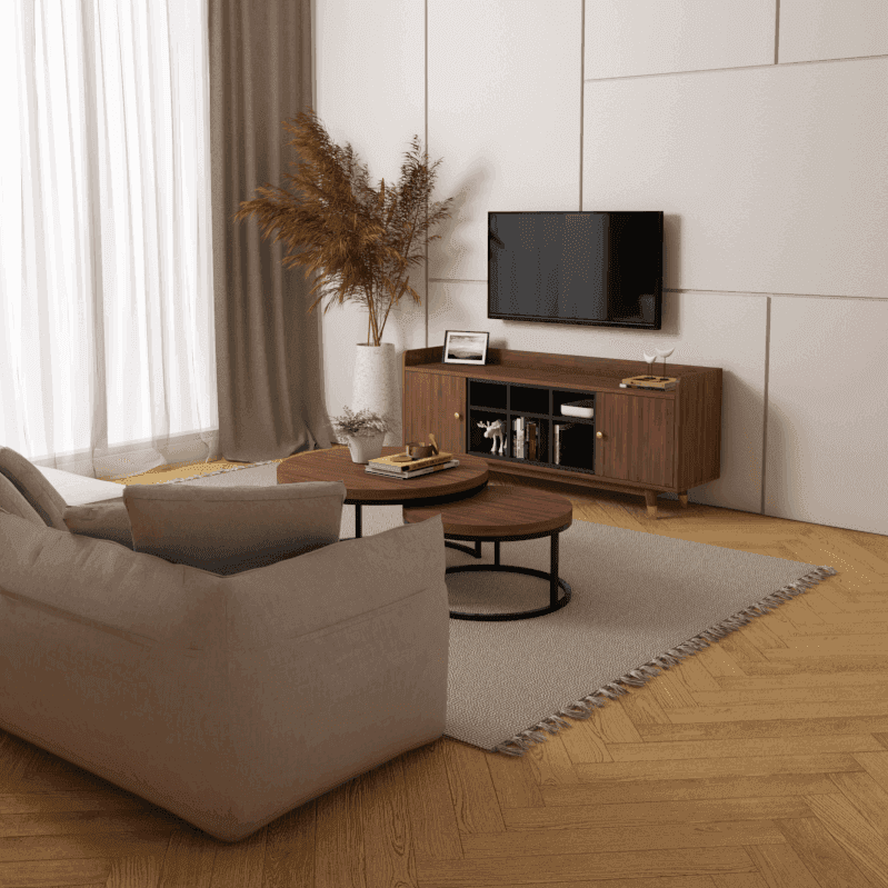 Megafurniture | Maxine Wooden Tv Console (160cm) | TV Console