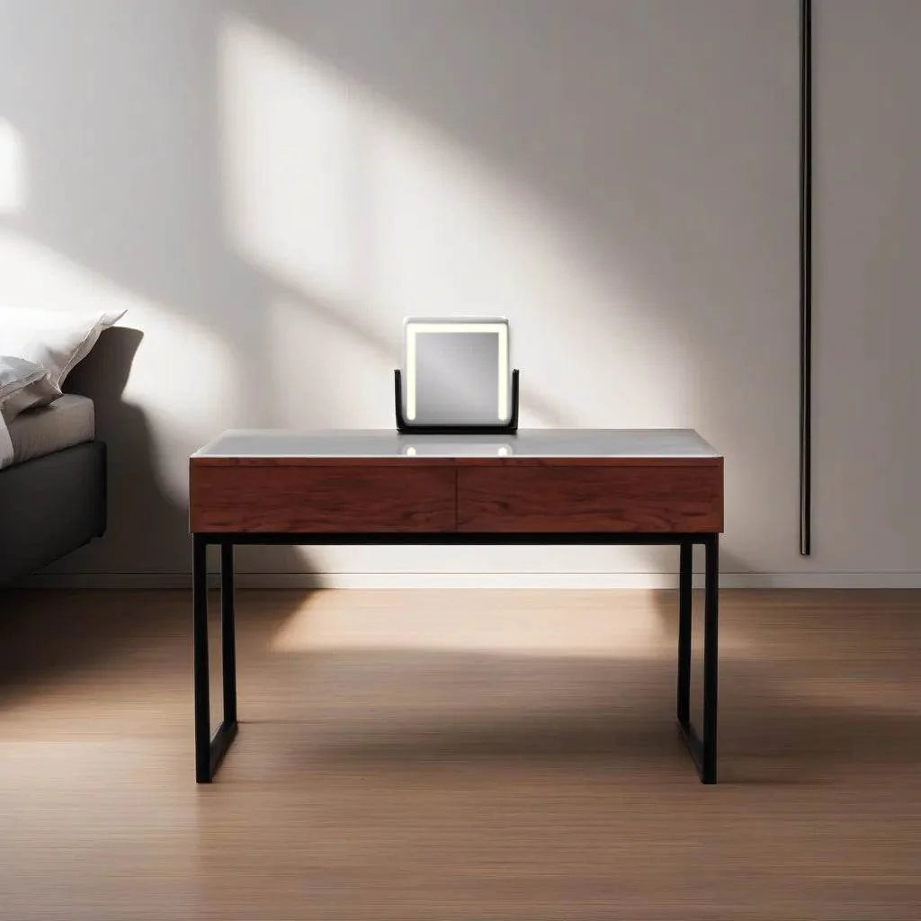 Muriel Glossy Sintered Stone Dressing Table (100cm)
