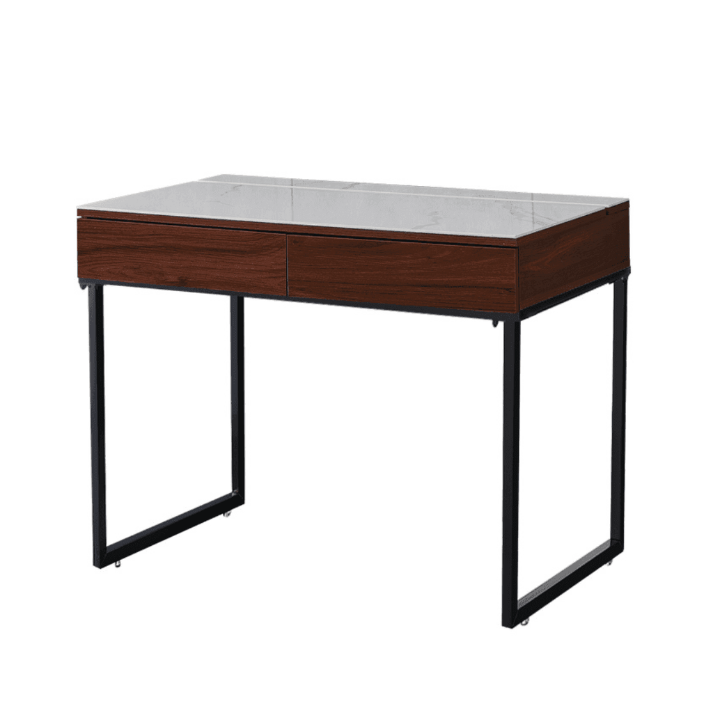 Megafurniture | Muriel Glossy Sintered Stone Study Table (100cm/120cm) | Study Table