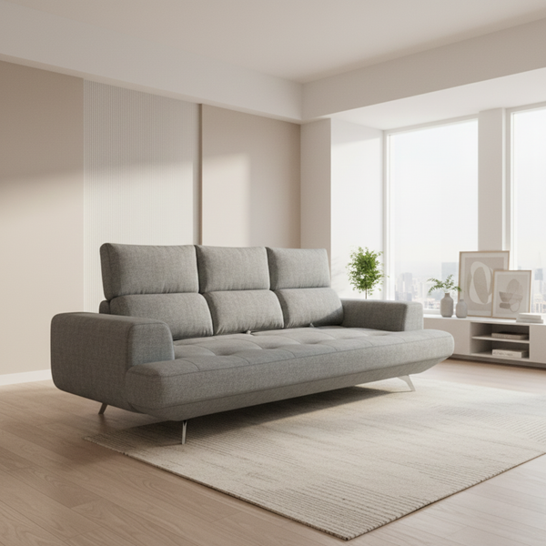 Nyros Fabric Adjustable Backrest Sofa by Esteller (Pet Friendly & Easy Clean)