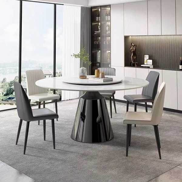 Megafurniture | Neda Sintered Stone Round Dining Table | Dining Table