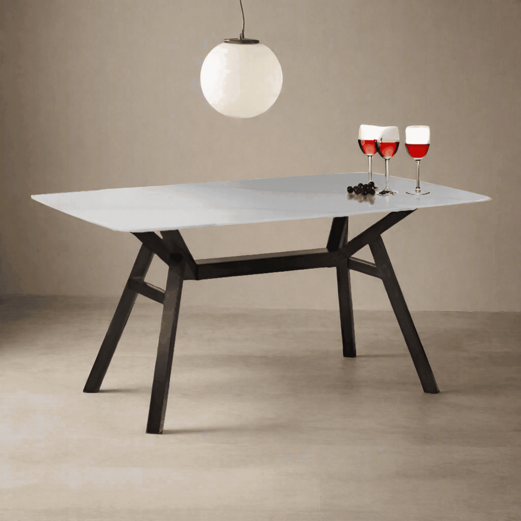 Megafurniture | Paccia Wooden Dining Table with Sintered Stone Top (160cm) | Dining Table