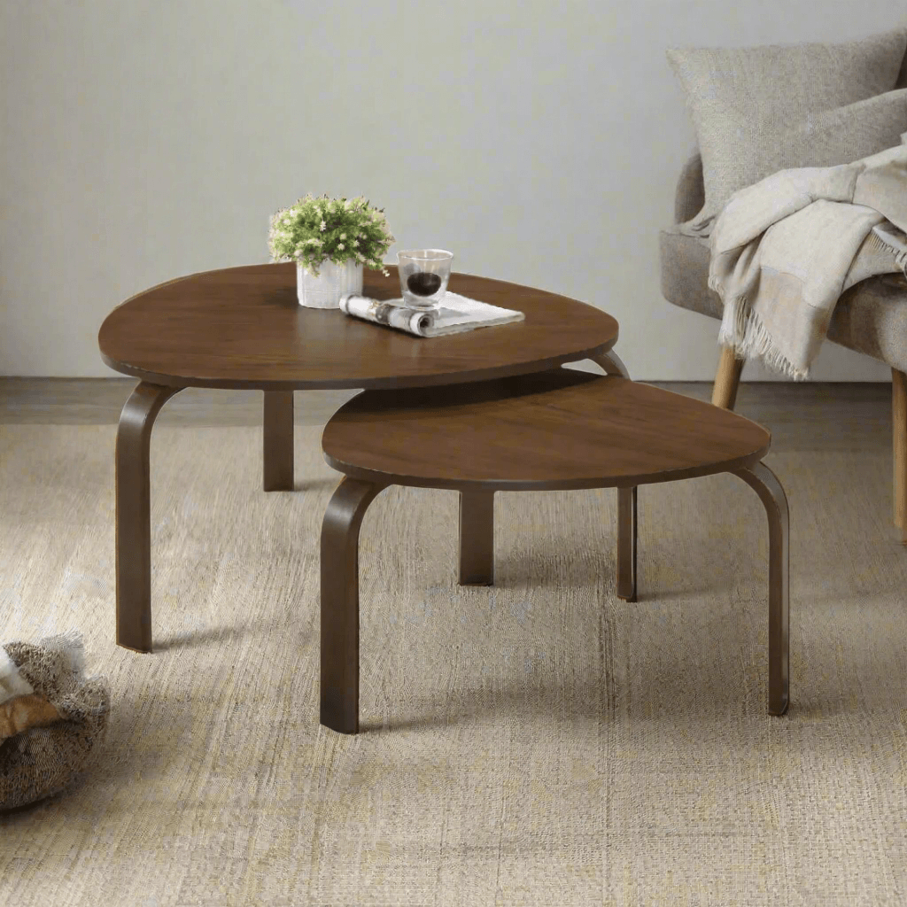 Megafurniture | Quillon Wooden Nesting Coffee Table | Coffee Table