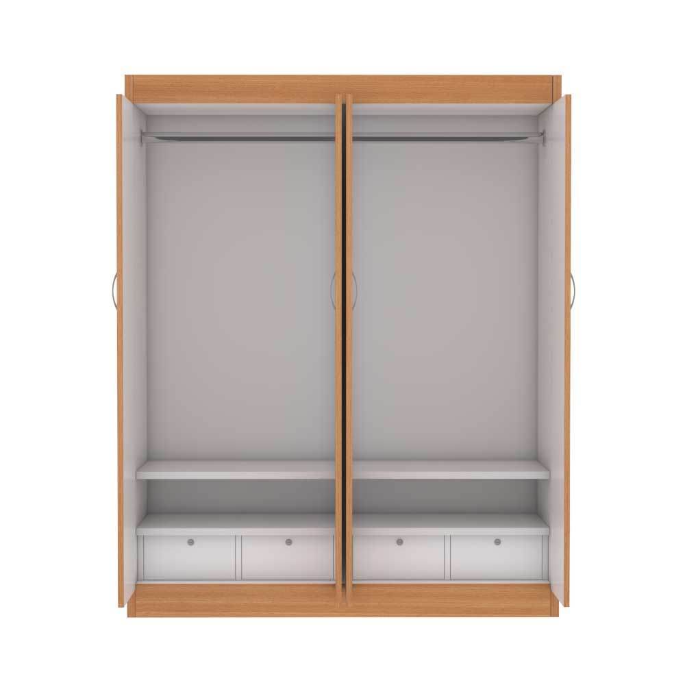 Megafurniture | Quinn 4 Door Open Wardrobe | Open Door Wardrobe