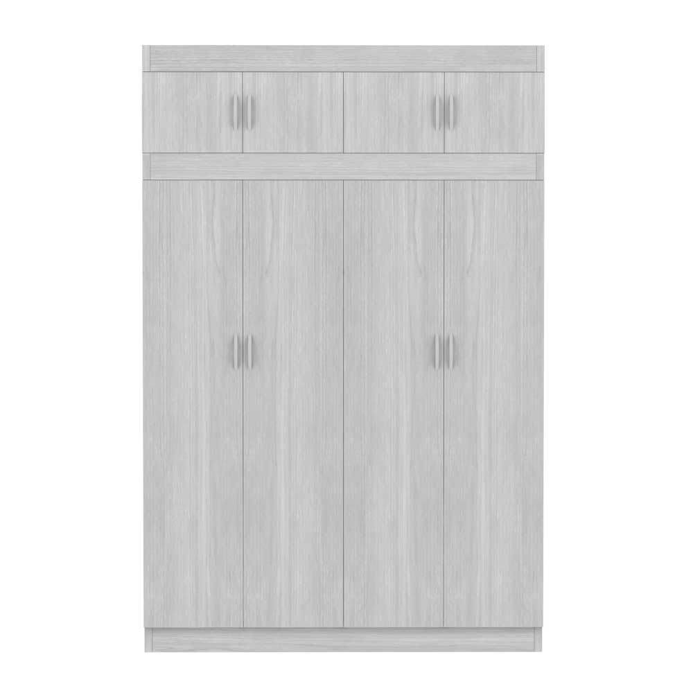 Megafurniture | Quinn 4 Door Open Wardrobe with Top | Open Door Wardrobe