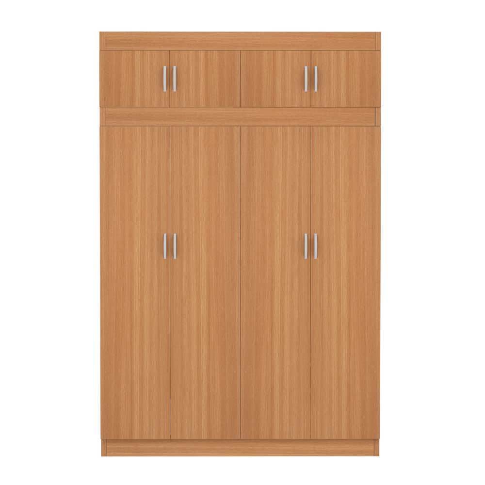 Megafurniture | Quinn 4 Door Open Wardrobe with Top | Open Door Wardrobe