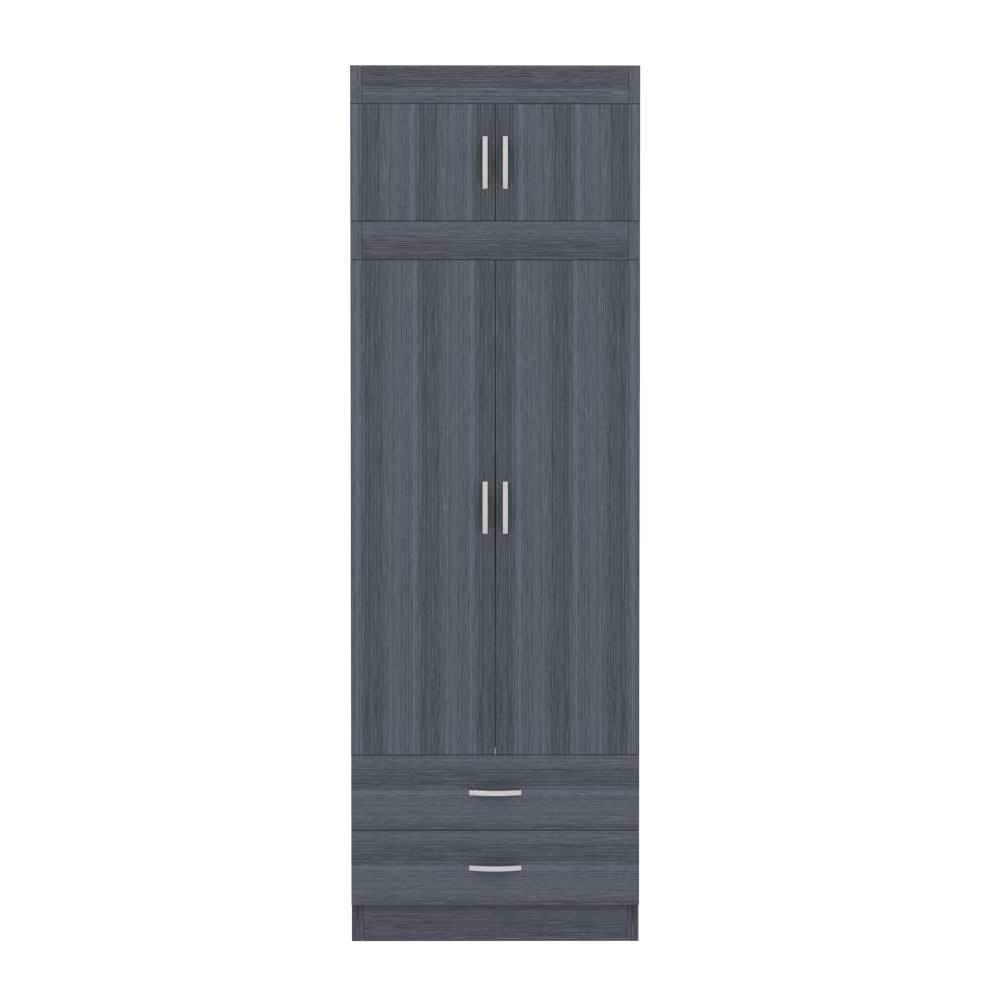 Megafurniture | Quinton 2 Door Open Wardrobe with Top | Open Door Wardrobe