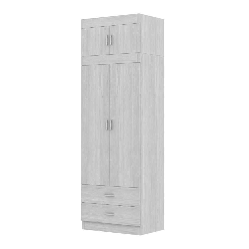 Megafurniture | Quinton 2 Door Open Wardrobe with Top | Open Door Wardrobe