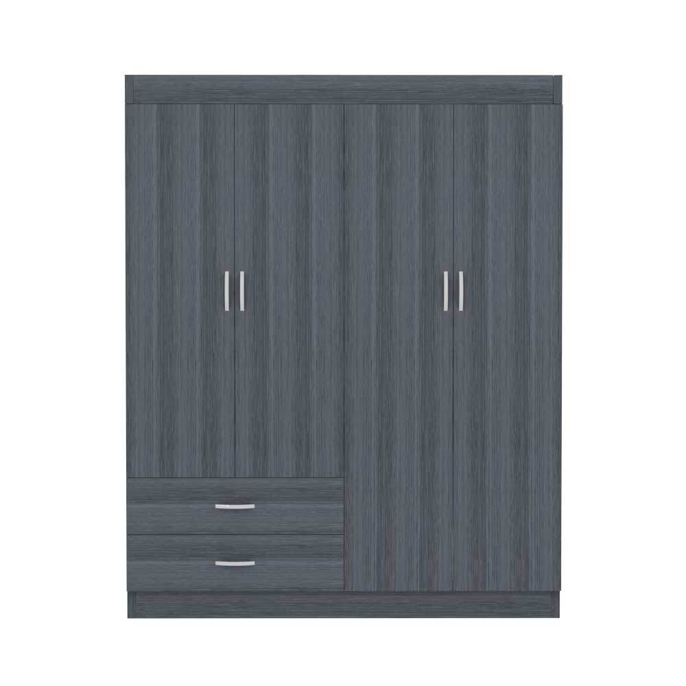 Megafurniture | Quinton 4 Door Open Wardrobe | Open Door Wardrobe