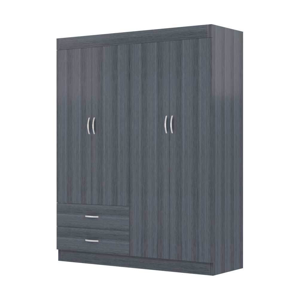 Megafurniture | Quinton 4 Door Open Wardrobe | Open Door Wardrobe