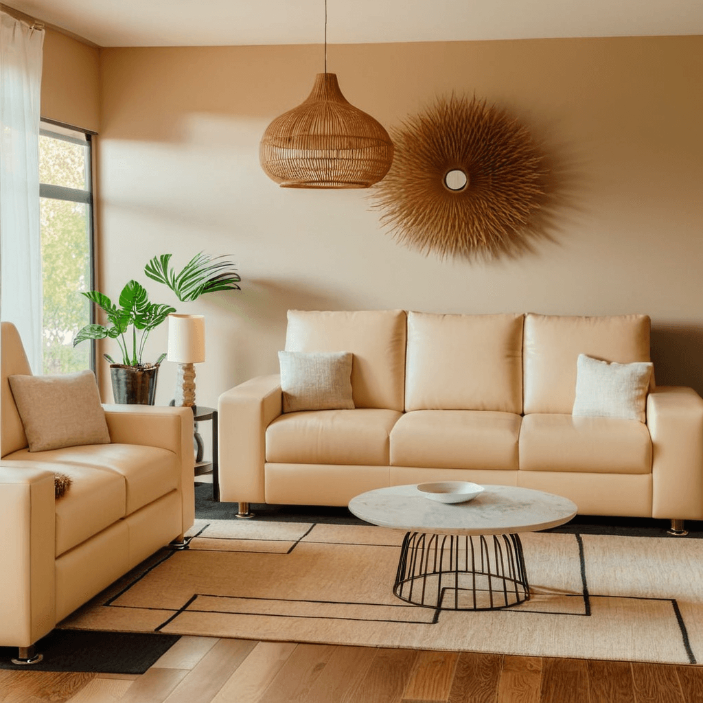 Rodell Faux Leather Sofa