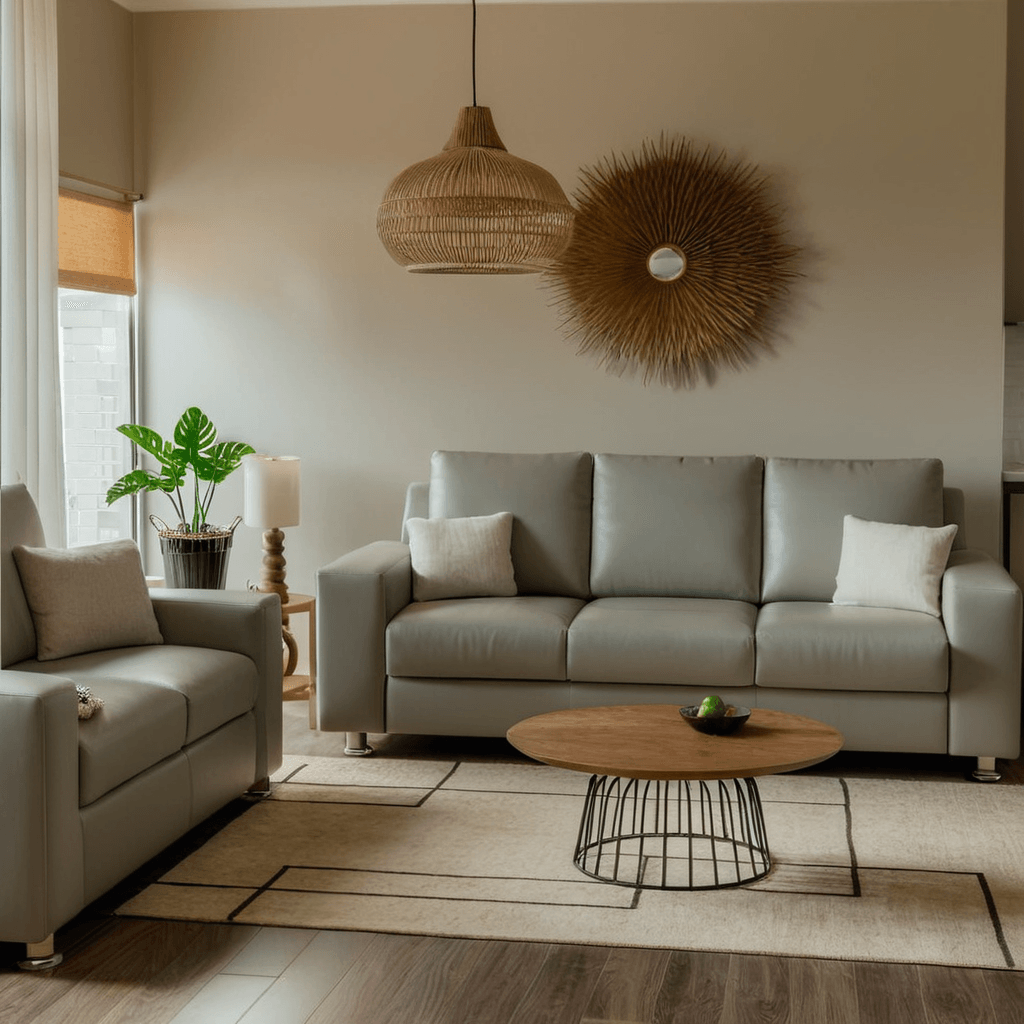 Rodell Faux Leather Sofa