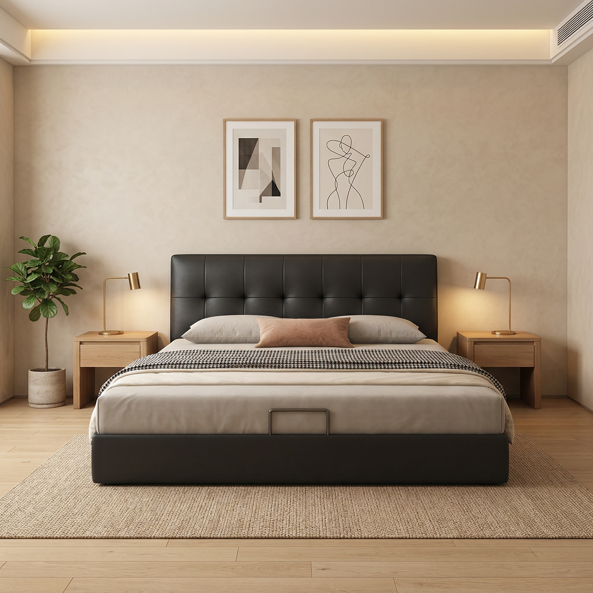 Florence Genuine Leather Bed Frame