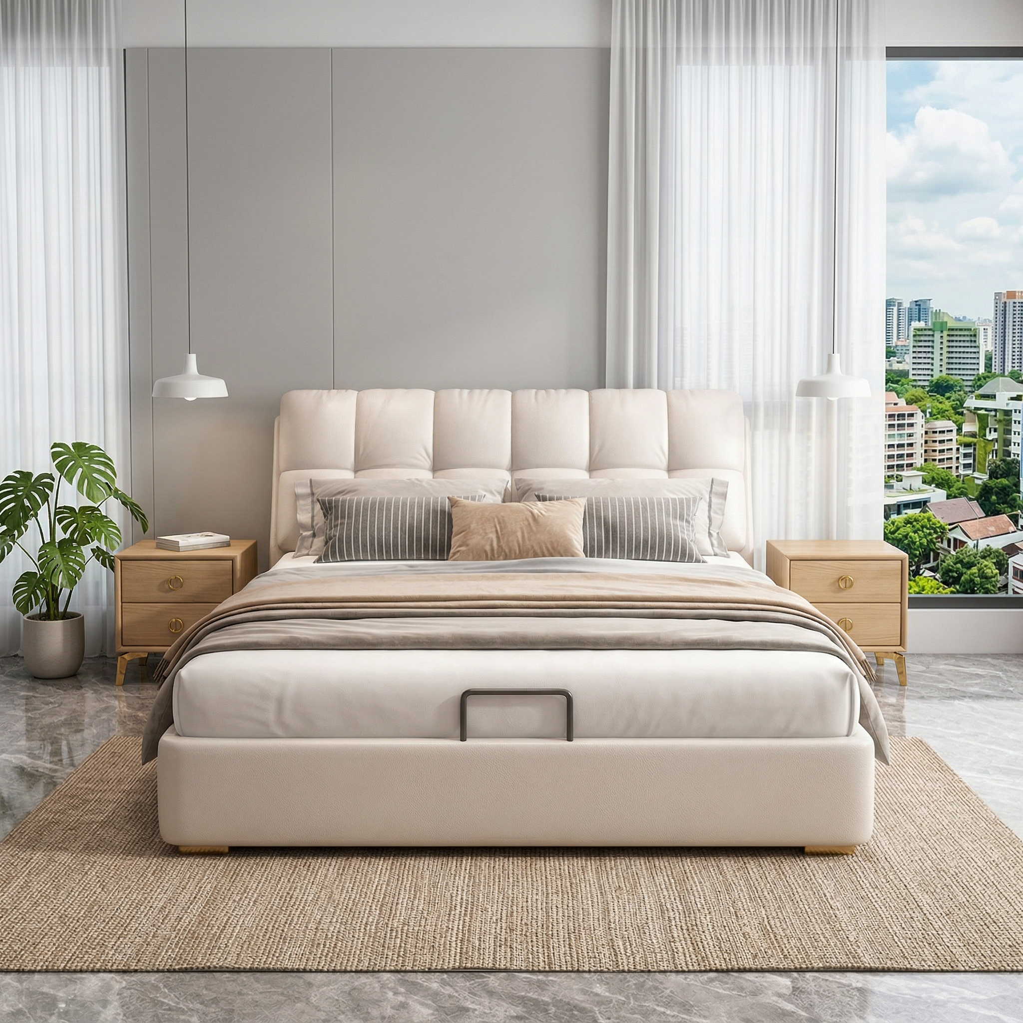 Eronel Leather Bed Frame
