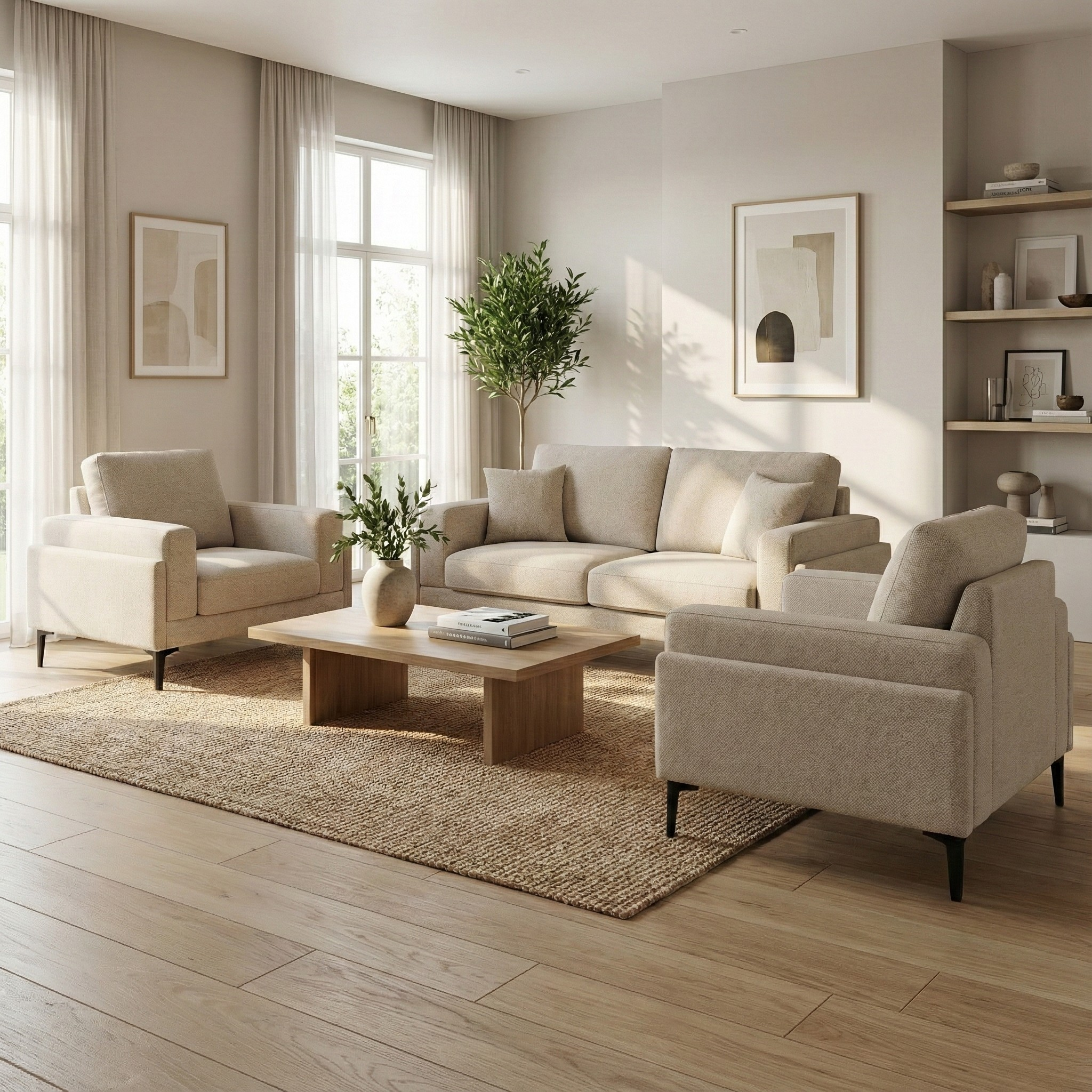 Auren Fabric Sofa by Esteller (Pet Friendly & Easy Clean)