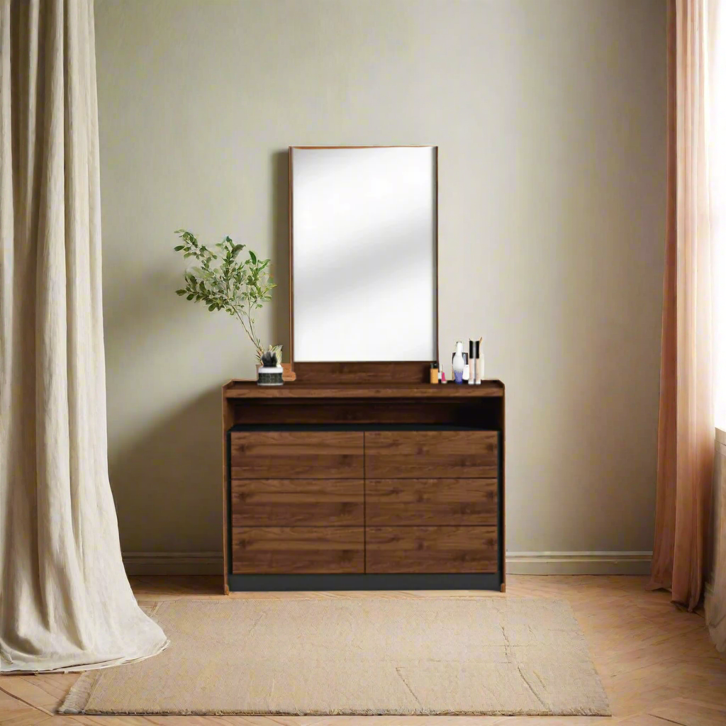 Megafurniture | Scout Wooden Dressing Table with Stool (80cm) | Dressing Table