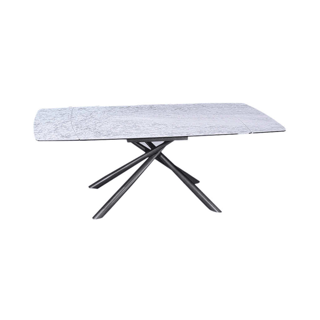 Megafurniture | Sophia Extendable Dining Table with Glossy Grey Sintered Stone Top | Dining Table