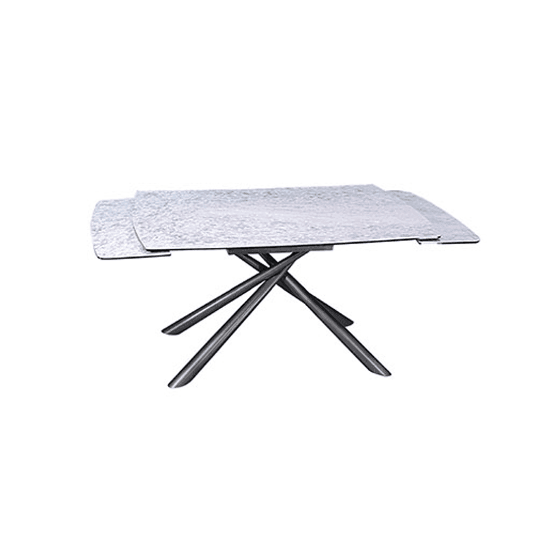 Megafurniture | Sophia Extendable Dining Table with Glossy Grey Sintered Stone Top | Dining Table