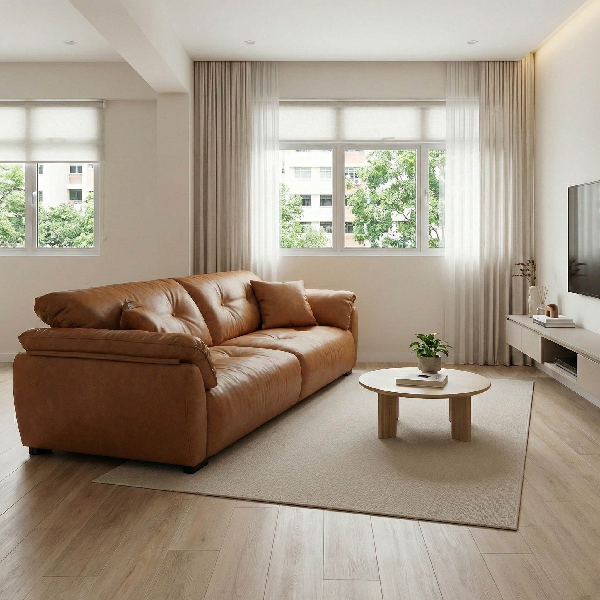 Sorin Leather Sofa